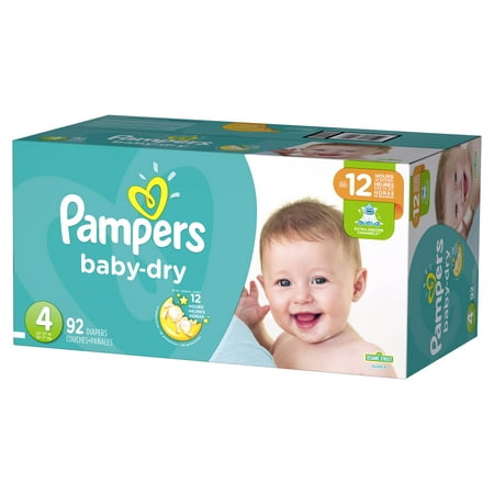 Pampers Baby-Dry Diapers Size 4 92 Count – Deal – BrickSeek