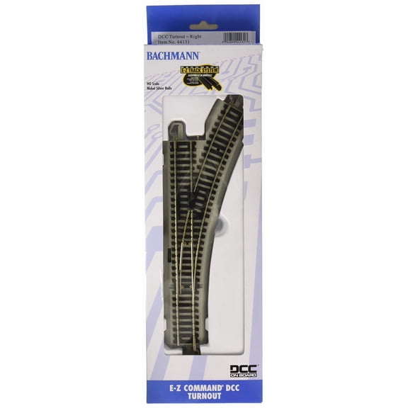 44131 E-Z Command N/S Right Turnout HO