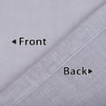 thumbnail image 4 of Haperlare Gray Kitchen Curtains 27"Wx36"L Linen Solid Button Tab Top Cafe Tier Curtains Light Filtering Curtains for Living Room Bathroom, 2 Panels, 4 of 7