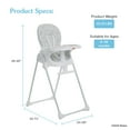 thumbnail image 4 of Fisher Price Tiny Bites Highchair by Dream On Me, Cloud Gray, 4 of 6