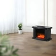 thumbnail image 3 of HIBIBUD 1000W Electric Fireplace Standing Space Heater Stove 3D Flame Log Burner, 3 of 4