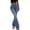 Blue, variant on Pants for Women Fashion Flare-Leg Solid Long Fashion High Waisted Flare Pants Stretchy Slim Jeans with Pockets Loop Tunic Culottes Jeans for Women