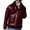 Claret, variant on Lovskoo Mens Winter Coats Fuzzy Fleece Lined Leather Jacket Long Sleeve Zipper Thick Warm Lapel Collar Solid Color Trucker Jacket Coffee
