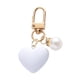 thumbnail image 4 of Llavero con forma de corazón, regalo creativo para llaves, mochilas, bolsos, decoración, llavero. Blanco, 4 of 9