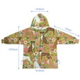 thumbnail image 7 of Cute Boxer Dog and Flowers Florals Blanket Hoodies for Kids 6-13YR Oversize Wearable Blanket Hoodies for Boys Girls Teens, 7 of 7