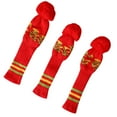 thumbnail image 4 of 3Pcs Knitted Golf Club Head Covers Equipment Golf Headcovers Set Golf Protector Soft Creative Knit Golf Head Covers for Beginners Women, 4 of 8
