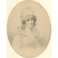 thumbnail image 2 of Richard Cosway 15x18 Gold Ornate Wood Frame and Double Matted Museum Art Print Titled - Portrait of a Woman (1790s), 2 of 4