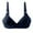 Navy-I, variant on Utoimkio Wireless Bras for Women Woman's Fashion Plus Size Wire Free Comfortable Push Up Hollow Out Bra Underwear