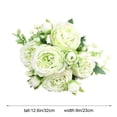 thumbnail image 3 of EGYMEN Imitation Flower Bouquet, Decorative Artificial Floral Arrangement, Faux Rose and Bud Centerpiece, Handcrafted Home Decor for Weddings and Events, 3 of 7