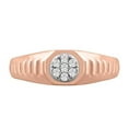 thumbnail image 3 of 0.09 Carat Men's Diamond Wedding Band Ring in 14K Rose Gold (Ring Size 4.25), 3 of 4