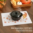 thumbnail image 4 of Thanksgiving Placemats Set of 4 Fall Place Mats Pumpkin Maple Leaves Table Mats Washable Non-Slip Heatproof Woven Placemats for Dining Table (18" X 12"), 4 of 6