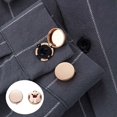 thumbnail image 3 of Cufflinks 1 Pair Men Cufflinks Geometry  Accessory Electroplating Wear-resistant Shirt Cuff Buttons for Daily Wear, 3 of 6