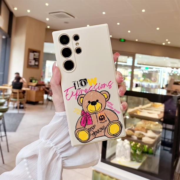 Mantenga su iPhone seguro y a la moda con esta funda de goma TPU con estampado de dibujos animados