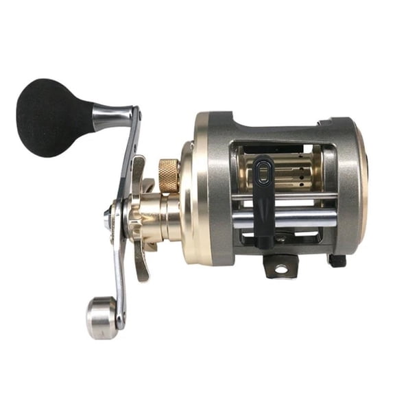Fishing Reel Grip Gear Ratio 6.0:1 Drum Reel Fishing Tackle 10KG Max Drag Trolling
