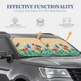 thumbnail image 4 of Haiem Colorful Plants And Insects Windshield Sun Shade: Universal Foldable 2-Piece Car Front Window Sunshade - Blocks Uv Rays, And Reduces Heat,Essential Car Accessory Medium, 4 of 7