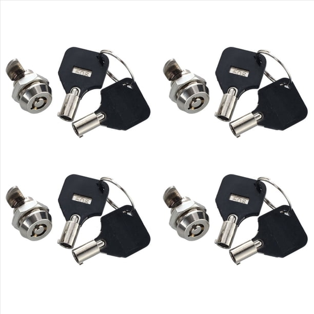 4X Cerradura de Leva de Cuarto de Vuelta con Llave Roscada de 12 mm para Casillero de CajóN