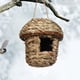 thumbnail image 3 of Casa para pájaros colgante de hierba, nido para pájaros, lugar de descanso acogedor, jaulas para pájaros hechas a mano 14cmx15cm, 3 of 9