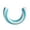 Blue, variant on Inflatable Pool Float Row, U-Shaped Striped Swimming Ring Lounge for Summer Water Relaxation, Portable Outdoor Pool Mattress, Pink