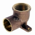 thumbnail image 3 of EZ-FLUID(10-pack) 1/2" Nom. Copper Sweat X 1/2" Fip Threaded Drop Ear Elbow Fitting C by F, LF Brass Shower Drop Ear 90 Degree Elbow with Sweat Socket and Female Threaded Plumbing Fittings, 3 of 4