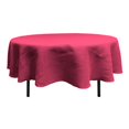 thumbnail image 1 of LA Linen TCBurlap72R-Fuschia Round Dyed Natural Burlap Tablecloth, Fuchsia - 72 in., 1 of 4