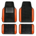 thumbnail image 2 of FH Group Car Seat Covers Light & Breezy Flat Cloth, Full Set w/ Carpet Floor Mats With Colored Trim, 2 of 10
