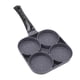 thumbnail image 4 of 4 Hole Frying Pan Non Stick Heat Resisting Omelet Pan for Pancakes Burgers Kitchen Accessory for Gas Black-OEIN, 4 of 5