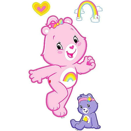 CARE BEARS LOVE 24 Wall Decals Room Cheer Rainbow Tenderheart Decor Stickers