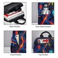 thumbnail image 3 of Honeii Neon City Map Print Lightweight Backpacks,Carry on Backpack,Durable Backpack for School, Work & Travel, 3 of 7