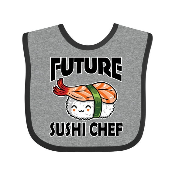 Inktastic Future Sushi Chef Baby Clothes Boys or Girls Baby Bib