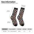 thumbnail image 2 of Hirioo Holiday Gingerbreads Pattern Adult Middle Tube Socks Breathable Sock Non-Pilling,Contrasting Color Design, 2 of 6