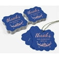 thumbnail image 5 of Inkdotpot Real Rose Gold Foil Thanks For Celebrating With Us Bridal Shower-Baby Shower-Retirement-Wedding-Birthday Tags Favor Bracket Shape Hang Pack Of 50 Paper Tags, 5 of 7