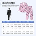 thumbnail image 4 of Fotbe Cherry Strawberry Pijama de Hombre con Estampado de Manga Larga, Conjunto de 2 Piezas, Ropa de Dormir Suave y Cómoda con Bolsillos-Small, 4 of 7