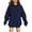 Dark Blue, variant on Cute Solid Color Hoodie for Girls Long Sleeve Plain Hoodie Solid Color Cute Pullover Preppy Clothes Kids Clothes Size 10-12 Years 160(13-14 Years)