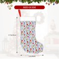 thumbnail image 4 of Salouo Tulips Flowers Print Christmas Stockings,Large Xmas Stocking Set of 1 Holiday and Farmhouse Stocking for Christmas Holiday Party Decoration(17.7*11 Inch), 4 of 7