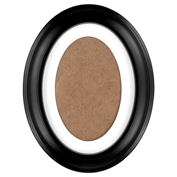 Beaupretty Classic Oval Shape Photo Frame Black Wood 1Pcs