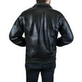 thumbnail image 2 of Victory Outfitters Men's Genuine Leather Bomber Jacket - Black - 5XL, 2 of 5