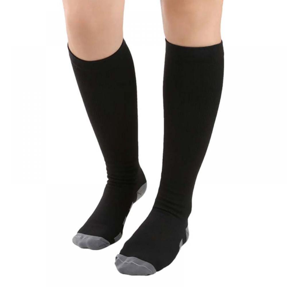 Compression Socks Women Men Long Tube / Knee High Nylon Spandex Hosiery Outdoor Sports Footwear Accessories - image 1 of 1