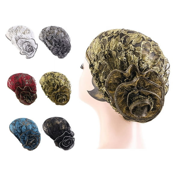 Yoyauz Caps Headwear for Women Turbans Beanies Flowers Hats Headwrap for Cancer Patient Hair Loss