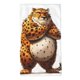 thumbnail image 1 of Fotbe Cartoon Cheetah With Attitude Toalla Premium con Patrón, Toalla de Microfibra de Secado Rápido, Ligera y Altamente Absorbente (27.5x16in), Ideal para Uso Diario, 1 of 6