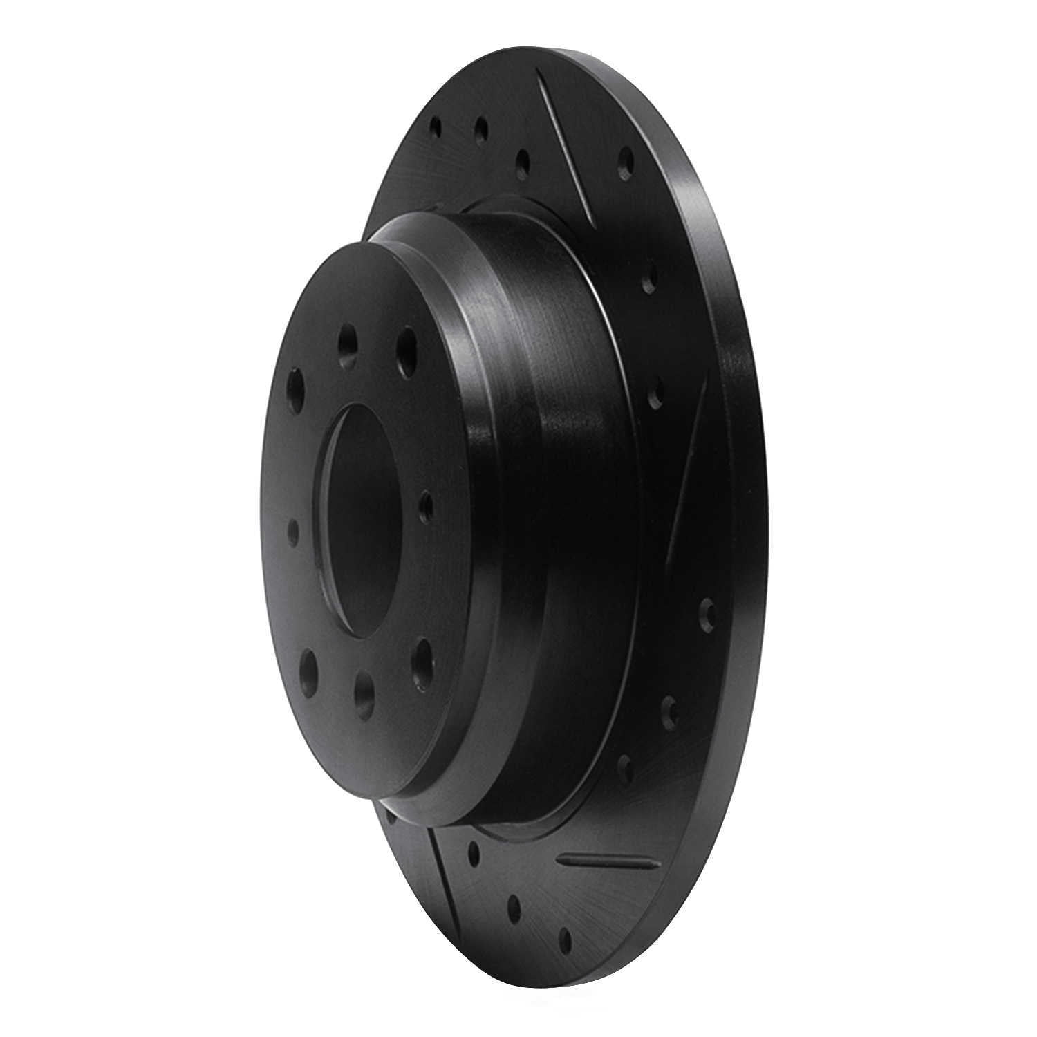 Dynamic Friction Company 633-58002R DFC Brake Rotor - Drilled And Slotted - Black