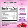 thumbnail image 2 of Collagen Peptides Gummies - 2500 mcg D-Biotin Per Serving - Hydrolyzed Protein Type I & III Multi Collagen Supplement with Vitamin C & Zinc - Support for Hair, Skin, Nails, Berry Flavor - 60 Gummies, 2 of 9