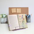 thumbnail image 3 of Metal Desk Book Stand for Reading with Adjustable Clips, Hands-Free Foldable Book Holder for , Portable Document Stand for Desk, Display Stand for Recipes, Cookbooks, Tablets - Purple, 3 of 7
