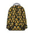 thumbnail image 3 of Black Sunflower Backpack for School,Cute School Bag,Schoolbag with Adjustable Shoulder Straps & Padded Back,15.3"x11"x7.1".﻿, 3 of 6