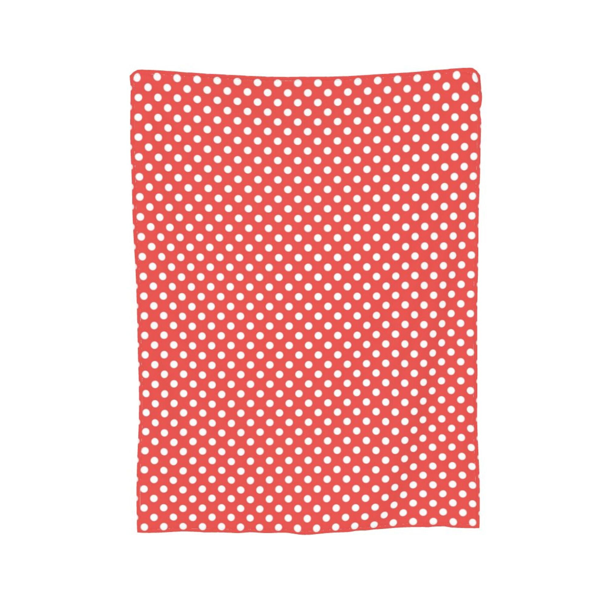 Red polka dot online blanket