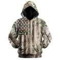 thumbnail image 4 of GHUALURU Men's American Flag Camo Patriotic Graphic Pullover Hoodie, Multi2，3XL, 4 of 6
