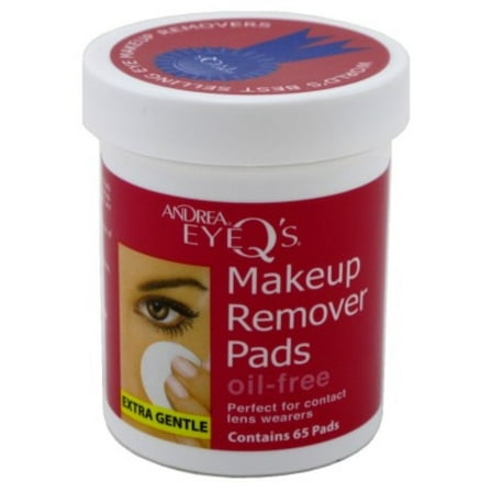 Andrea Eye Q'S 65 Count Oil Free White (Pack of 3)