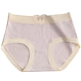 thumbnail image 2 of 50% Off Clear! Women's Fall And Winter Underwear Cotton Women's Mid Waist Plus Size Women's Cotton Underpants Purple M, 2 of 4