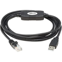 USB-A to RJ45 Rollover Console Cable Cisco Compatible M-M - Black - 6 ft.