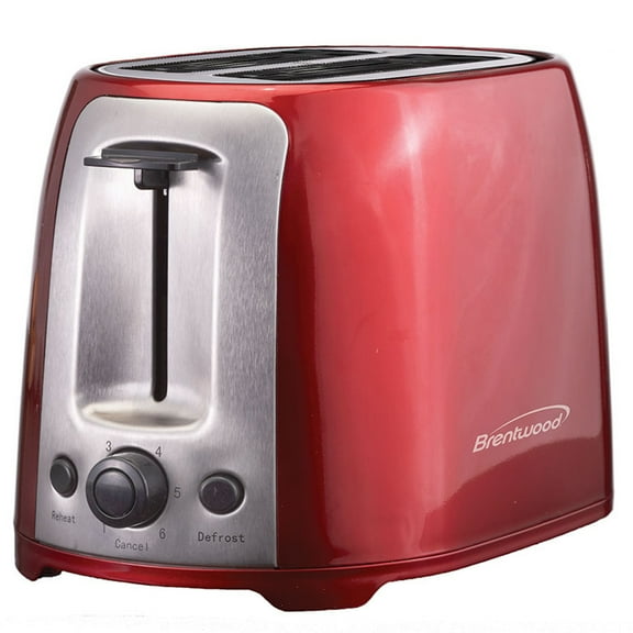 Brentwood Appliances Cool Touch 2-Slice Extra Wide Slot Toaster - Red