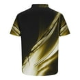 thumbnail image 4 of Blusa de Manga Corta, Impresión Casual Suéter Cuello de Soporte de la Moda Superior Hecha de Poliéster para los Hombres de Verano de Uso Diario, Mangas de Mano para los Hombres, 4 of 4